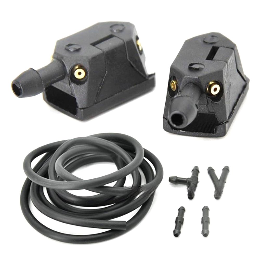 Meiliyizu Front Windscreen Wiper 4 Way Ajustable Check Valves Tube Pipe Hoses Straight Pieces Arm Washer Nozzles
