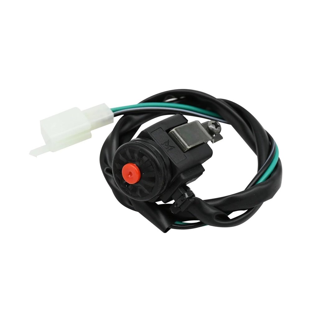 Motorcycle Start and Kill Switch NO/Off Horn Button Commonly Open Electrical Converter Compatible with The ATV UTV Etc(Red)