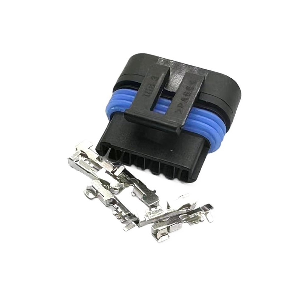1 Set 6 Pin Automobile Waterprof Connectors Male Female TPS Accelerator Pedal p/lug Wiring Harness 12066317 12162261(Brown,1 Set)