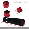 Nihfien 20 Pcs Wheel Lug Nut Covers Bolt Caps,21mm Universal Anti-Rust Car Tire Nut Caps Bolt Cover,Hexagonal Plastic Tire Bolt with Removal Tool (Red) view 3