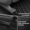 Car Floor Mat for 2011 Nissan Titan, Leather Car Mats All Weather Floor Liners Carpet (Full Set, Black) view 4