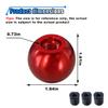 BDZMC Round Ball Car Gear Shift Knob with 3 Adapters M8 M10 M12 (Red) view 2