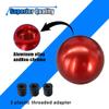 BDZMC Round Ball Car Gear Shift Knob with 3 Adapters M8 M10 M12 (Red) view 3