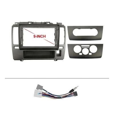 KONGDSDM Car Radio Panel 9 Inch Car Frame Adapter Fit for Nissan Tiida 2005-2010 Android Radio Fitting Panel Kit Durable(Frame Cable)