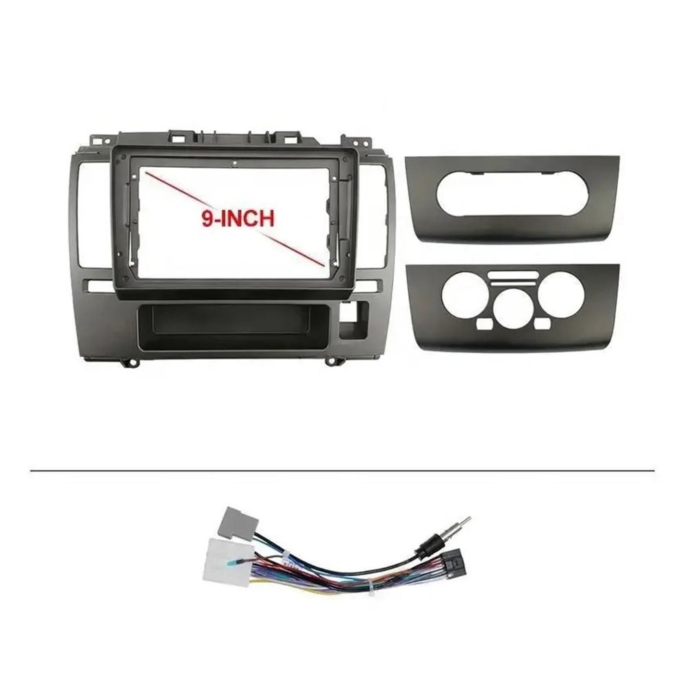 KONGDSDM Car Radio Panel 9 Inch Car Frame Adapter Fit for Nissan Tiida 2005-2010 Android Radio Fitting Panel Kit Durable(Frame Cable)