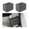 Gasedin 2 PCS Seat Belt Buckle Holder, Silicone Seatbelt Buckle Booster for Easy Access, Seat Belt Buckle Fixer Makes Receptacle Stand Upright and Stable for Kids, Car Accessories (Dark Gray) view 1