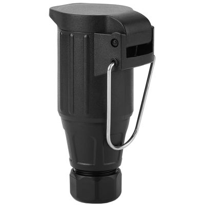 plplaaoo 12V 13 Pin Plastic Trailer Plug Socket Wiring Connector Adapter - Safe & Efficient for Caravan Towing