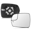 GoaMotors Left Driver Side Heated Mirror Glass with Backing Plate Compatible with Ford Edge 2015-2020, Replace FT4Z-17K707-H, Exterior Mirror Replacement Glass view 1
