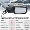 MOFOAP Passenger Side Mirror Compatible with 2013-2018 Dodge Ram 1500 2500 3500 Mirrors with Heated Puddle Lamp Tuning LED Signal Power Fold Chrome(9+2Pins) view 3