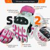 Seibertron SPS-2 Unisex Touchscreen Road Racing Motorcycle MTB Sports Gloves Also fit BMX MX ATV Mountain Bike Bicycle Cycling Off-Road/Dirt Bike Motocross etc Full Finger Youth Pink L view 3