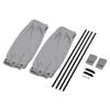 Car Sun Shade Curtain Adjustable Sunshade Drape Visor Valance Curtain for Cars SUV VIP Style 2 x 50s (Gray),Sun Visors,Sun Visors view 2