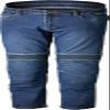 RST Men's Tech Pro CE Short Length Pant Motorcycle Pants Reinforced Textile/Denim Build, CE Certified Armor, Touring/Urban Use (Mid Blue, US 32) view 1