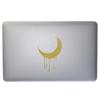Dark Spark Decals Crescent Moon Drip V3 10 inch Gold Indoor Outdoor Vinyl Decal view 3