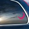 Dark Spark Decals Crescent Moon Drip V3 4 inch Pink Indoor Outdoor Vinyl Decal view 2