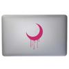 Dark Spark Decals Crescent Moon Drip V3 4 inch Pink Indoor Outdoor Vinyl Decal view 3