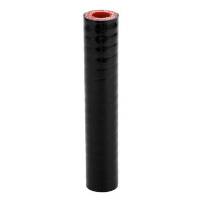X AUTOHAUX Straight Coupler Silicone Hose 0.47" ID 5" Length 0 Degree Universal Car Silicone Hose Coolant Hose 4-Ply 5mm Thickness Air Intake/Turbo/Intercooler Piping Tube Black Red 1 Pcs