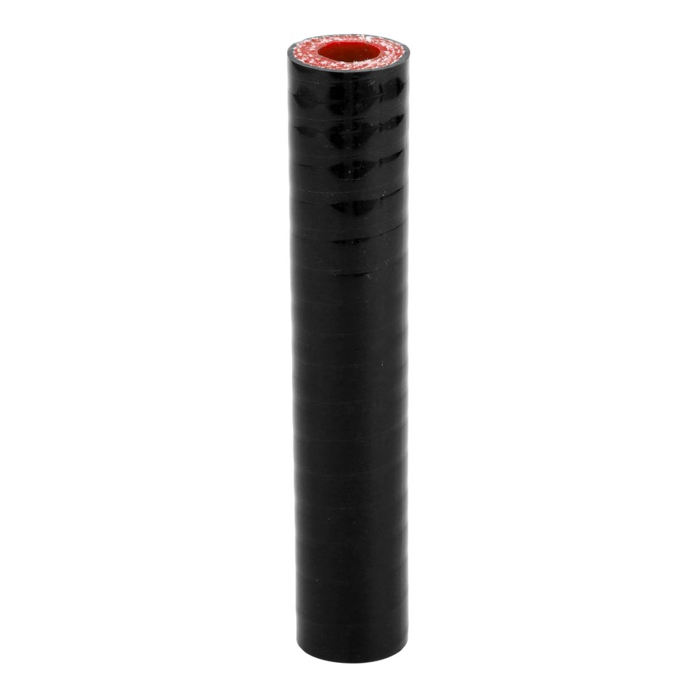 X AUTOHAUX Straight Coupler Silicone Hose 0.47" ID 5" Length 0 Degree Universal Car Silicone Hose Coolant Hose 4-Ply 5mm Thickness Air Intake/Turbo/Intercooler Piping Tube Black Red 1 Pcs