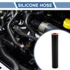 X AUTOHAUX Straight Coupler Silicone Hose 0.47" ID 5" Length 0 Degree Universal Car Silicone Hose Coolant Hose 4-Ply 5mm Thickness Air Intake/Turbo/Intercooler Piping Tube Black Red 1 Pcs view 2
