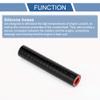 X AUTOHAUX Straight Coupler Silicone Hose 0.47" ID 5" Length 0 Degree Universal Car Silicone Hose Coolant Hose 4-Ply 5mm Thickness Air Intake/Turbo/Intercooler Piping Tube Black Red 1 Pcs view 4