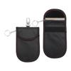 VekAuto 2 Pcs, Faraday Pouch, RFID Signal Blocking Bags Universal for Car Key Keyless Car Starter, Key Fob Protector Carbon Fiber Black with Hook view 1