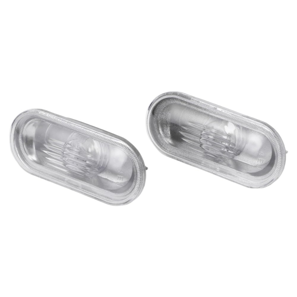 HOPESPANNER No.1J0949117 Side Marker Light Cover for VW T5 2003-2010 Waterproof White Blinker Corner Parking Light Turn Signal Light Lens Plastic 2 Pcs