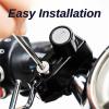 2Pcs Motorcycle Helmet Lock Universal Motorcycle Helmet Security Padlock Handlebars Lock Set with 4 Keys for Motorbike Bicycle or Scooter, 22-28mm Handlebar Tubing view 4