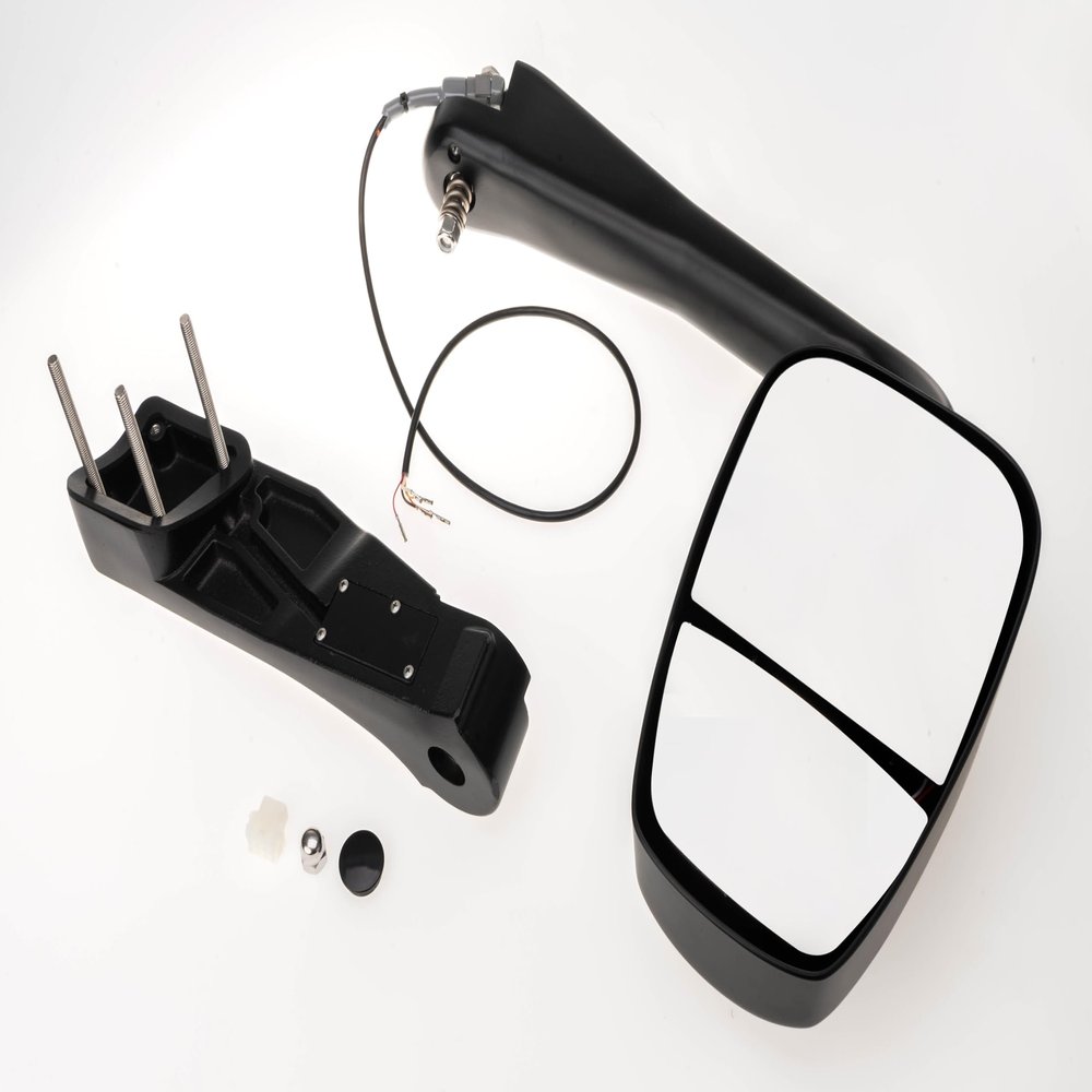 M21CS001 Rear View Mirror with Integrated Backup Monitor 9" x 13" Wide View Enhanced Safety for Transit & Commercial Buses