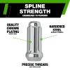 DPAccessories Lug Nuts Compatible with 2008-2017 Buick Enclave | Chrome Spline Style | Aftermarket Aluminum Wheels Only | Set of 24 Wheel Nuts & 1 Tool | DBUECL01A-CH/1 view 3