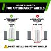 DPAccessories Lug Nuts Compatible with 2008-2017 Buick Enclave | Chrome Spline Style | Aftermarket Aluminum Wheels Only | Set of 24 Wheel Nuts & 1 Tool | DBUECL01A-CH/1 view 4