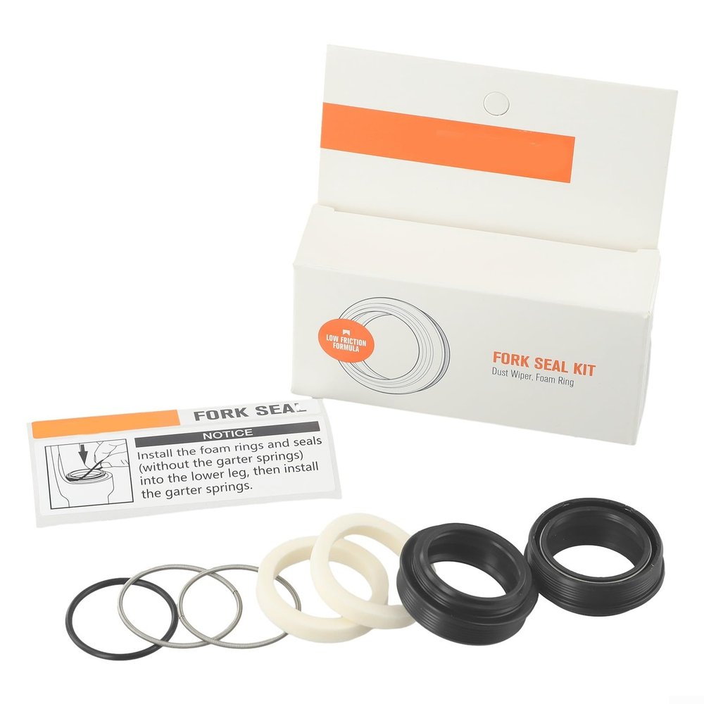 Bicycle Fork Dust Seal 30-40mm For FOX/For Rockshox/For MANITOU/SR For SUNTOUR Bike Parts, Replacement Suspension Fork Dust Wiper Kit, Seal Kit with Foam Rings(30x42mm)