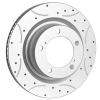AutoSteelix Premium Ceramic Disc Front Brake Rotor, Compatible With CAMRY 2.4L Models & LE V6 3.0L Models, Front view 2