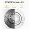 AutoSteelix Premium Ceramic Disc Front Brake Rotor, Compatible With CAMRY 2.4L Models & LE V6 3.0L Models, Front view 3