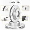 AutoSteelix Premium Ceramic Disc Front Brake Rotor, Compatible With CAMRY 2.4L Models & LE V6 3.0L Models, Front view 4