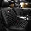 BPOOBP Custom Car Seat Covers for L#i ncoln MKX 2006-2025 5 Seat Covers Full Set PU Leather Car Seat Protector Breathable Waterproof Compatible AirbagsBlack view 2