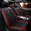 BPOOBP Custom Car Seat Covers for Mercedes-B#e nz A45 2018-2025 5 Seat Covers Full Set PU Leather Car Seat Protector Breathable Waterproof Compatible AirbagsBlack Red view 2