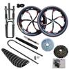 Fuel Tank Bike Frame Kit with 26in 6 Mag Integrated Wheel, Banana Saddle, Triple Tree Suspension Fork, 3.4L Integrated Fuel Tank for 2/4 Stroke Bike Engine view 1