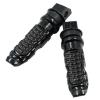 MZMRUPGFV Motorbike Foot Rests 1 Pair Foot Peg Scooter Footpeg Motorcycle Accessories M 8 Hole Replacement Rear Passenger Footrest Pedal Footrest Pedals(Black) view 1