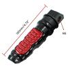 MZMRUPGFV Motorbike Foot Rests 1 Pair Foot Peg Scooter Footpeg Motorcycle Accessories M 8 Hole Replacement Rear Passenger Footrest Pedal Footrest Pedals(Black) view 2