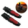 MZMRUPGFV Motorbike Foot Rests 1 Pair Foot Peg Scooter Footpeg Motorcycle Accessories M 8 Hole Replacement Rear Passenger Footrest Pedal Footrest Pedals(Black) view 4