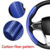 GEBBEM Car Steering Wheel Covers for BMW 7 Series E38 E65 E66 E67 2000-2023 2024, Anti-Slip Comfortable Segmented Carbon Fibre Steering Wheel Protector, Interior Accessories,A view 3