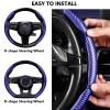 GEBBEM Car Steering Wheel Covers for BMW 7 Series E38 E65 E66 E67 2000-2023 2024, Anti-Slip Comfortable Segmented Carbon Fibre Steering Wheel Protector, Interior Accessories,A view 4