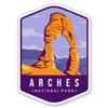 Arches National Park Vinyl Sticker - for Water Bottle Phone Car Tumbler Laptop - Waterproof - 4" view 1