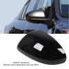Side Door Mirror Cap, Side Mirror Cover Plastic Weather Exterior Rearview Mirror Cover Cap Black (Right) view 4