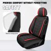 ZWCS Car Seat Cover for Subaru WRX STI 2015-2021, Seat Covers Full Set,Non-Slip Waterproof seat Cover,Wear-Resistant Nappa Leather car seat Covers. (Standard 5 Seats/Black Red) view 4