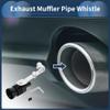 INFINAUTO Turbo Sound Muffler Pipe Whistle, Rear Tailpipe L Car Motorcycle Roar Maker Aluminum Black, 1 Set view 2