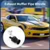 INFINAUTO Turbo Sound Muffler Pipe Whistle, Rear Tailpipe L Car Motorcycle Roar Maker Aluminum Black, 1 Set view 3