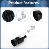 INFINAUTO Turbo Sound Muffler Pipe Whistle, Rear Tailpipe L Car Motorcycle Roar Maker Aluminum Black, 1 Set view 4