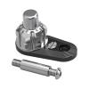 FJMQHU Heavy-Duty Motorcycle Brake Lever Lock for Electric Scooters, Silver view 4