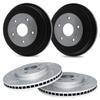 R1 Concepts Front and Rear Brake Rotors and Drum Fits 1983 Buick Century view 1