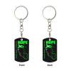 KOSPOGO Hope For A Cure Non Hodgkins Lymphoma Awareness Keychain Aluminum Car Key Chain, Key Chain Charm, Keychain Accessories for Women Men Gifts Purse Bag Accessories Keychains view 2